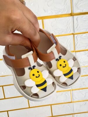 Cream Sandal with Honey Bee